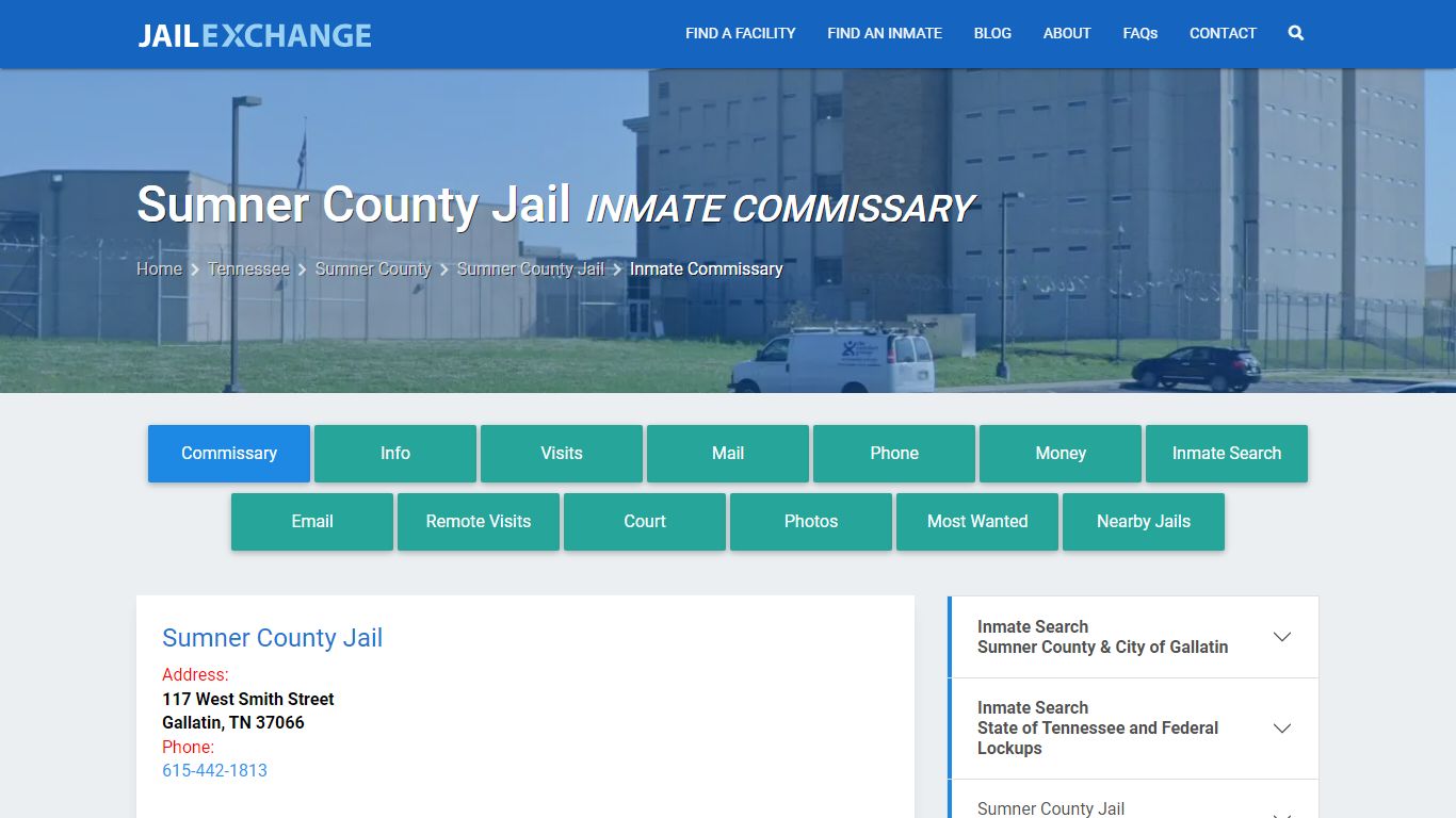 Inmate Commissary, Care Packs - Sumner County Jail, TN